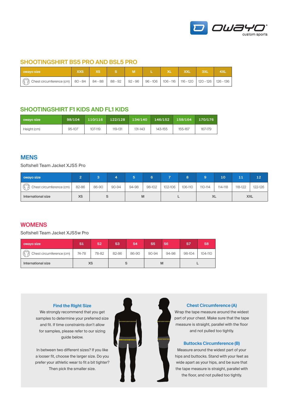 Basketball Uniform Size Chart - Custom Sports, Page 2