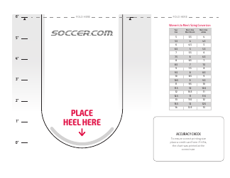 Women&#039;s Foot Size Chart - Soccer.com, Page 2