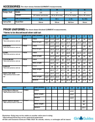 Youth &amp; Adult Girls&#039; Garment Size Chart - Girl Guides, Page 6