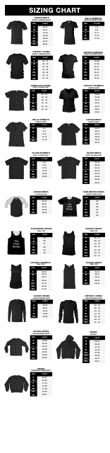 Men's and Women's Top Size Chart