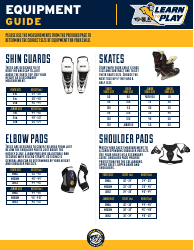 Hockey Equipment Size Chart - Little Preds, Page 3