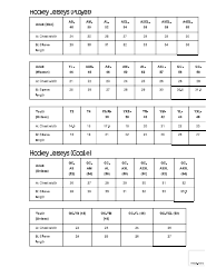 Hockey Jersey Size Chart - Jog Athletics, Page 2