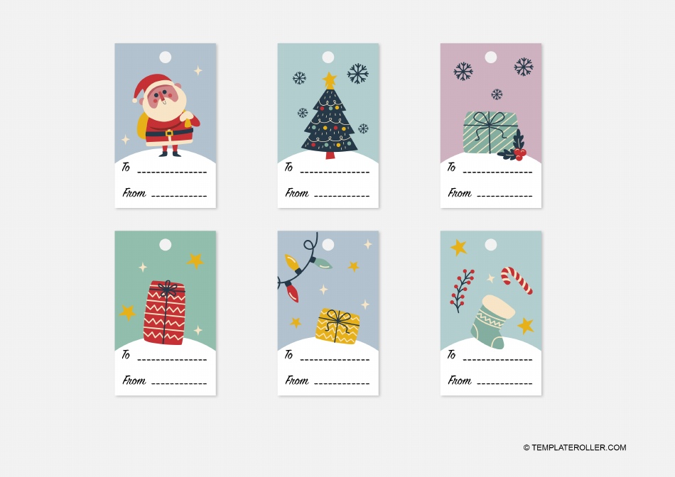 Christmas Gift Tag Template - Funny Pictures