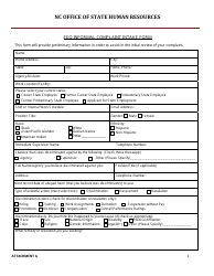 Attachment A EEO Informal Complaint Intake Form - North Carolina