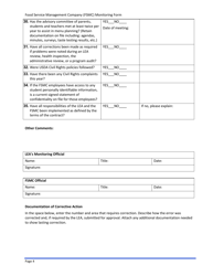 Food Service Management Company (Fsmc) Monitoring Form - South Dakota, Page 4