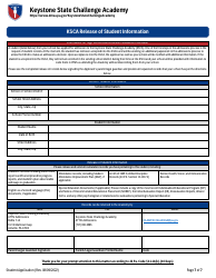 Keystone State Challenge Academy Student Application - Pennsylvania, Page 7