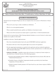 Instructions for Form RTP-13A Application for Senior Citizen or Disability Rent Increase Exemption - New York