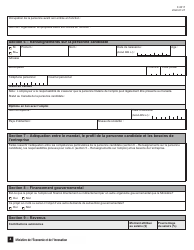 Forme F-0017 Partie 2 Demande D&#039;aide Financiere - Programme Novascience - Quebec, Canada (French), Page 4