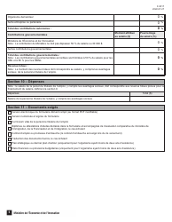 Forme F-0017 Partie 2 Demande D&#039;aide Financiere - Programme Novascience - Quebec, Canada (French), Page 5