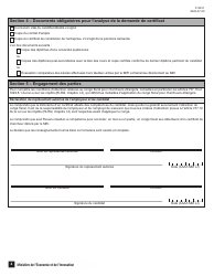 Forme F-0041 Demande De Certificat De Chercheur - Conge Fiscal Pour Chercheurs Etrangers - Quebec, Canada (French), Page 4