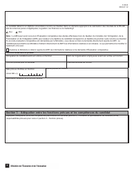 Forme F-0042 Demande De Certificat Initial D&#039;expert - Quebec, Canada (French), Page 3