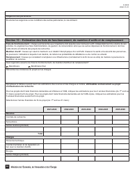 Forme F-0030 Partie 4 Demande D&#039;aide Financiere - Programme De Soutien Aux Organismes De Recherche Et D&#039;innovation - Quebec, Canada (French), Page 12