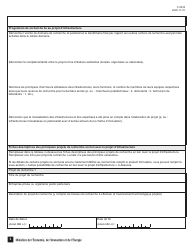 Forme F-0030 Partie 4 Demande D&#039;aide Financiere - Programme De Soutien Aux Organismes De Recherche Et D&#039;innovation - Quebec, Canada (French), Page 3