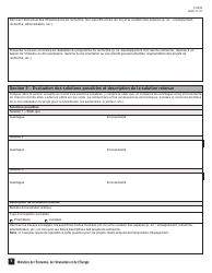 Forme F-0030 Partie 4 Demande D&#039;aide Financiere - Programme De Soutien Aux Organismes De Recherche Et D&#039;innovation - Quebec, Canada (French), Page 5