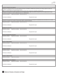 Forme F-0030 Partie 4 Demande D&#039;aide Financiere - Programme De Soutien Aux Organismes De Recherche Et D&#039;innovation - Quebec, Canada (French), Page 6
