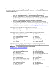 Instructions for Form A501-27LIC Contractor Firm License Application - Virginia, Page 3