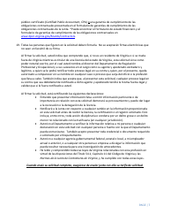 Instrucciones para Formulario A501-27LIC Contractor Firm License Application - Virginia (Spanish), Page 7