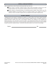 Form F491-CICCOMP Common Interest Community Complaint Form - Virginia, Page 3