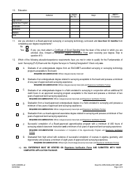 Form A416-0430DES Surveyor-In-training Designation Application - Certified Interior Designers and Landscape Architects - Virginia, Page 4