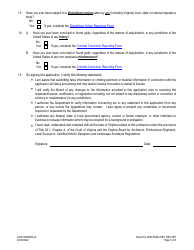 Form A416-0430DES Surveyor-In-training Designation Application - Certified Interior Designers and Landscape Architects - Virginia, Page 5