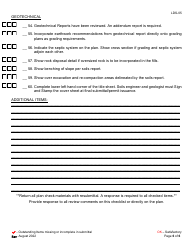 Form LDS-05 Grading Plancheck Checklist - County of Ventura, California, Page 6