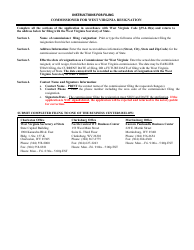 Form CWV-5 Commissioner for West Virginia Resignation - West Virginia, Page 2