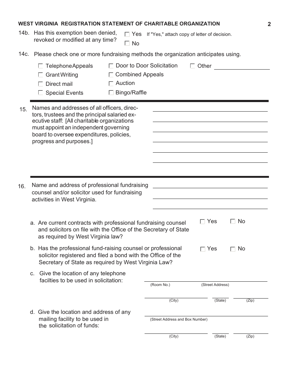 Form CHR-1 Download Fillable PDF or Fill Online Registration Statement ...