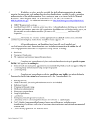 Initial Ambulatory Surgery Center (Asc) Licensure Survey Preparedness Checklist - Missouri, Page 2