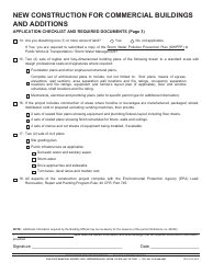 New Construction and Additions for Commercial Buildings Application Checklist - City of Dallas, Texas, Page 3