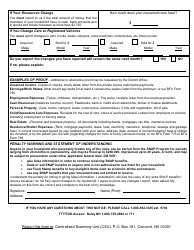 BFA Form 470 Change Report - Snap Program - New Hampshire, Page 3