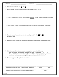 Physician Referral Form - Vermont, Page 2