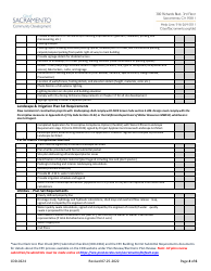 Form CDD-0224 New Buildings and Additions Submittal Checklist (Commercial) - City of Sacramento, California, Page 4
