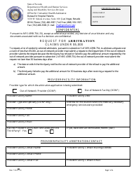Document preview: Request for Arbitration Claims Under $5,000 - Nevada