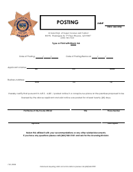Document preview: Affidavit of Posting - Arizona