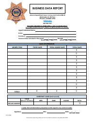 Document preview: Business Data Report - Auto Calculate - Arizona