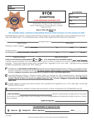 Document preview: Byob (Exemption) - Arizona