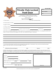 Private Club Locked Front Door - Arizona