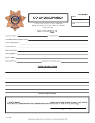 Document preview: Co-op Agreement Deactivation - Arizona