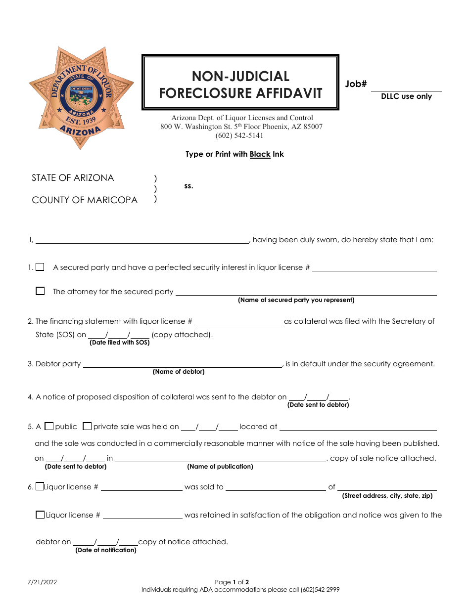 Arizona Non judicial Foreclosure Affidavit Download Fillable PDF 2015 arizona-non-judicial-foreclosure-affidavit-download-fillable-pdf-2015