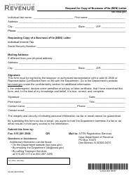 Document preview: Form 92-035 Request for Copy of Business Efile (Ben) Letter - Iowa