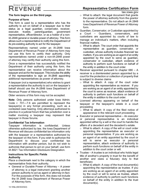 Form 14-108  Printable Pdf