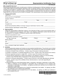 Form 14-108 Representative Certification Form - Iowa, Page 3