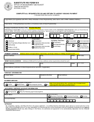 Form SFN53656 Substitute IRS Form W-9 - North Dakota