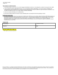 Form SFN53656 Substitute IRS Form W-9 - North Dakota, Page 2