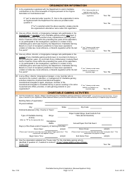 Form 201-R Charitable Gaming Permit Application (Renewal Applicant Only) - Virginia, Page 3