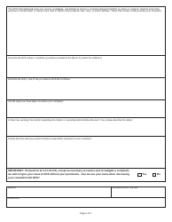State Form 54204 Complaint Form - Indiana, Page 2