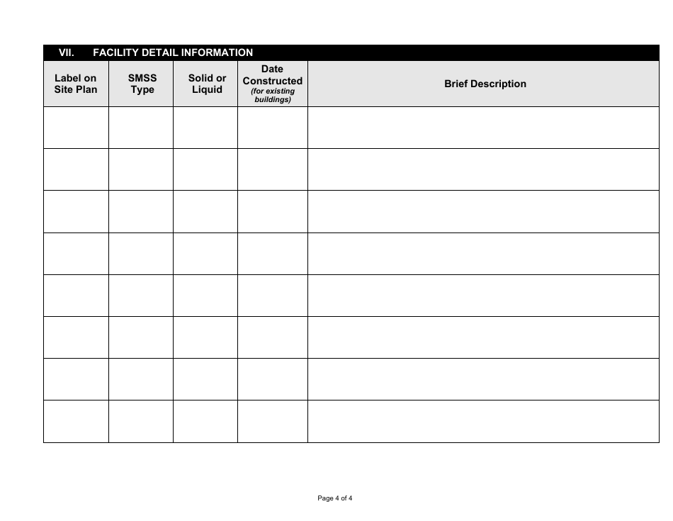 State Form 53081 Satellite Manure Storage Sturcture (Smss) Facility Change Notification - Indiana, Page 4