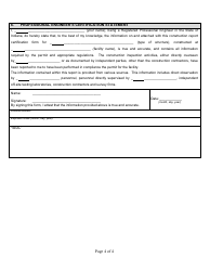 State Form 53085 Professional Engineer Certification Construction of Earthen Liquid Manure Storage Structures - Indiana, Page 4
