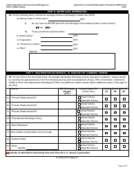State Form 50271 Application for Industrial Wastewater Pretreatment (Iwp) Permit - Indiana, Page 5