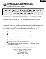State Form 54924 National Pollutant Discharge Elimination System Semi Public and Minor Municipal Permit Application - Indiana